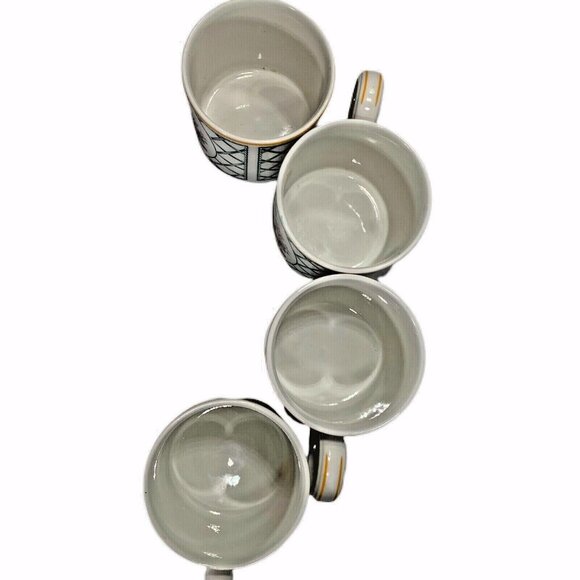 Villeroy & Boch Fruit Basket Set Of 4 Coffee Mugs Espresso Vitro #1748 Germany - Picture 7 of 9